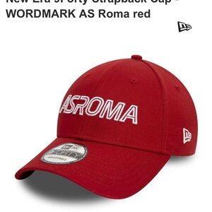 NEW UNISEX Red AS ROMA Embroidered Cap ONE SIZE